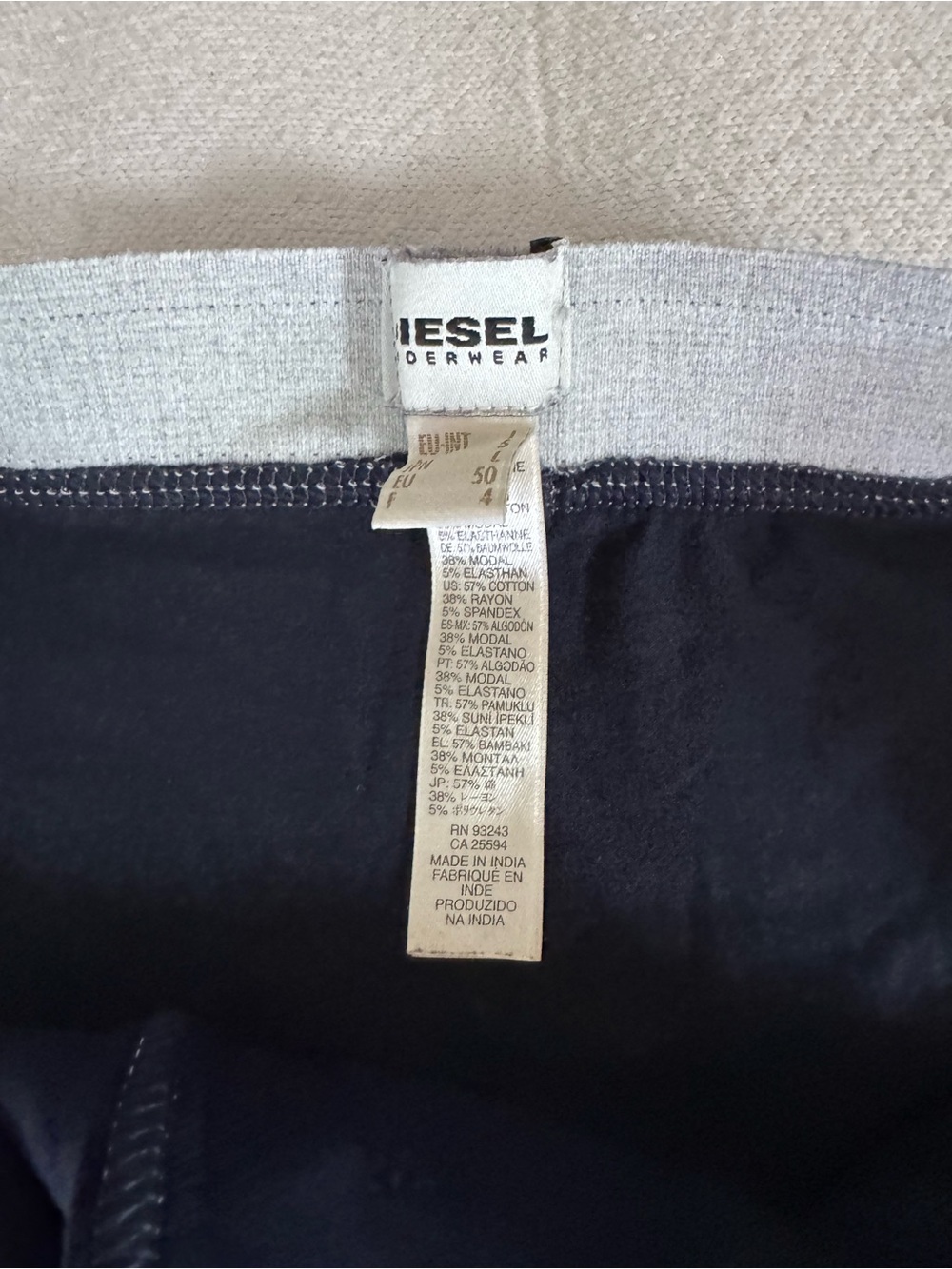 Diesel Umbex Navy Boxer Briefs size L - Picture 4 of 4